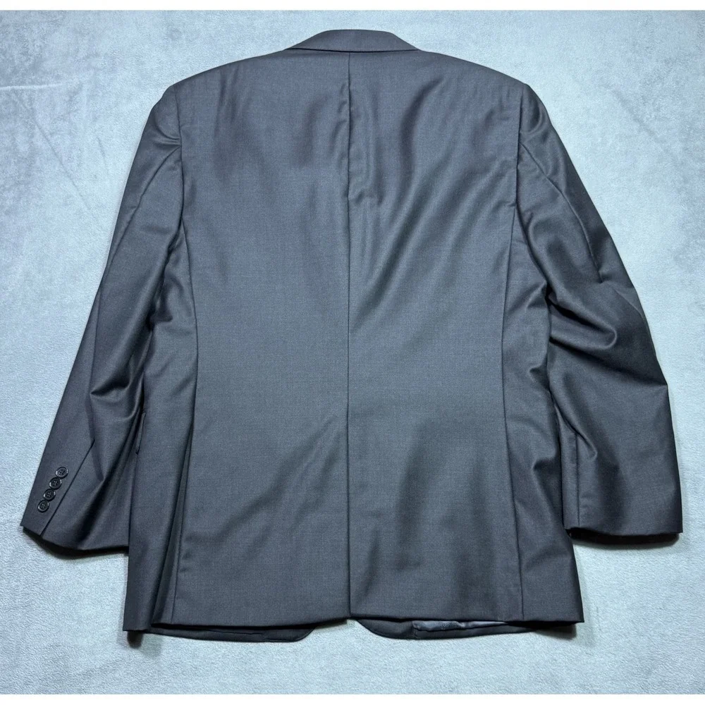 Jos A Bank Signature Gold Blazer Mens 43R 100% Wool Mitchel Black Sports Coat